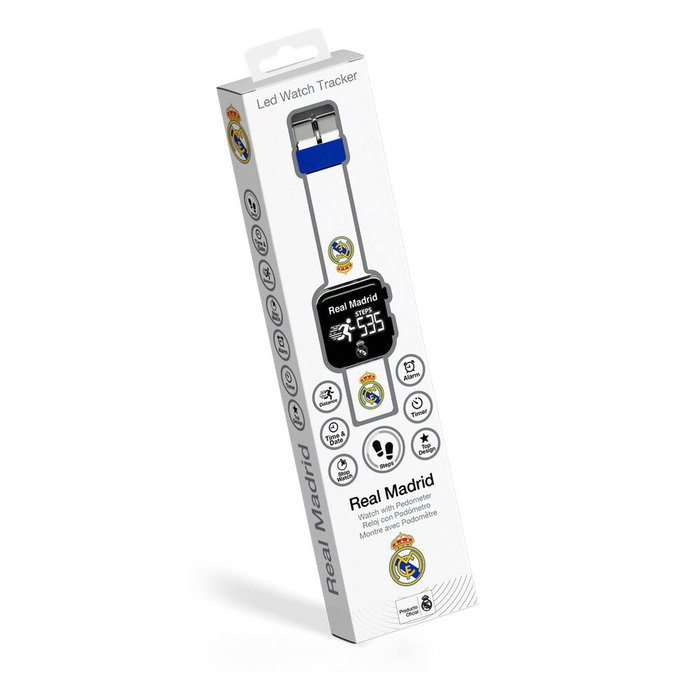 Kids Euroswan Montre LED Real Madrid avec Compteur de Pas et Chronomètre Kids Euroswan Montre LED Real Madrid avec Compteur de Pas et Chronomètre