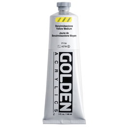 Golden Couleurs Acryliques Heavy Body Benzimidazolone Jaune Moyen 148 ml