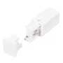 Connecteur Initial Rail Triphasé Blanc pour Connexion Électrique