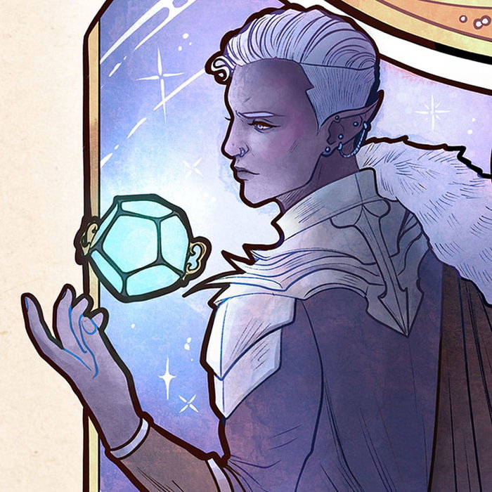 Critical Role impression Art Matthew Mercer: 10th Anniversary Art Nouveau Illustrations 46 x 28 cm - non encadrée