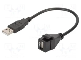 DIGITUS Module USB Keystone USB 2.0 Noir