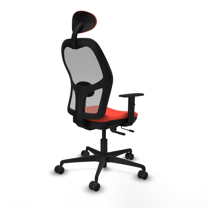 Piqueras y Crespo Chaise de Bureau Jorquera Orange Foncé et Gris