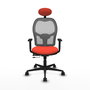 Piqueras y Crespo Chaise de Bureau Jorquera Orange Foncé et Gris