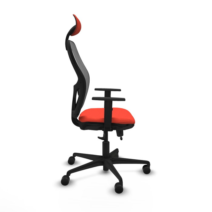 Piqueras y Crespo Chaise de Bureau Jorquera Orange Foncé et Gris
