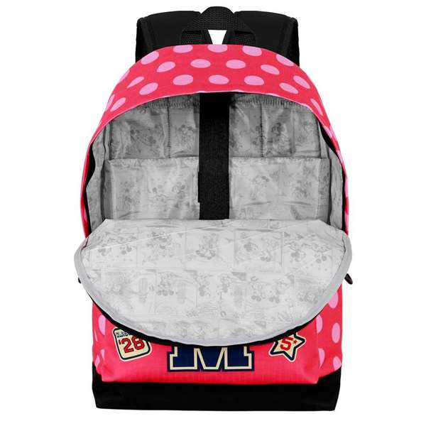 Karactermania Sac à dos Minnie Mouse HS FAN 2.2 Class, 31 x 18 x 44 cm, urbain, compartiment principal, résistant Ripstop, rose Karactermania Sac à dos Minnie Mouse HS FAN 2.2 Class, 31 x 18 x 44 cm, urbain, compartiment principal, résistant Ripstop, rose