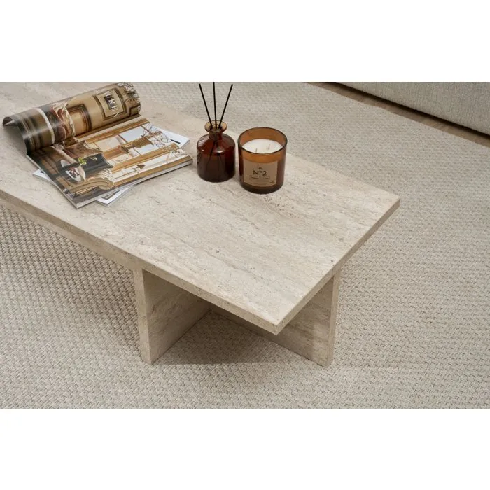 Table basse HARBOR Travertin Rectangulaire
