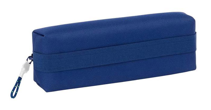 Safta Portatodo rectangular avec gomme élastique 22cm FC Barcelona bleu marine 22 x 4 x 7cm, rangement enfant à partir de 3 ans