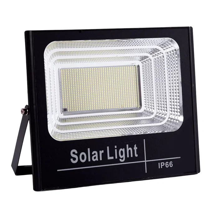 BX3 LIGHT Proyector LED solare 200W 6500K avec télécommande et batterie - Panneau solaire 6V/20W, Batterie 3,2V/15000mAh, IP65, éclairage extérieur autonome