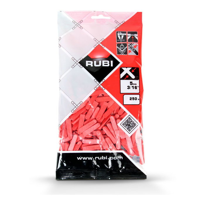 Rubi Cales pour carrelage 5 mm (boîte de 250 unités) Rubi Cales pour carrelage 5 mm (boîte de 250 unités)