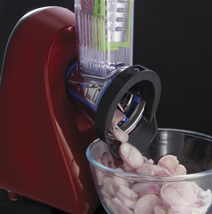 Russell Hobbs 22280-56 Couteau Hachoir et Râpe Désiré, Râpe et Coupe-Vert en Acier Inoxidable, Design Moderne Rouge et Noir