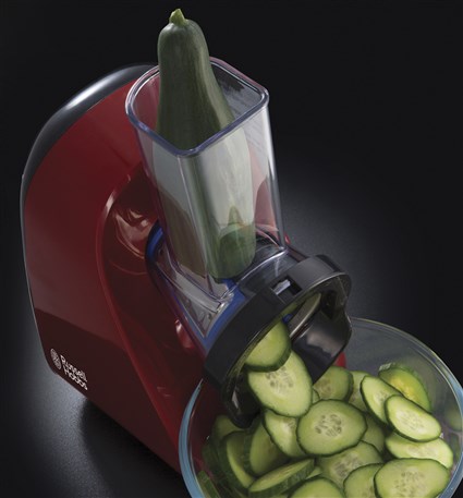 Russell Hobbs 22280-56 Couteau Hachoir et Râpe Désiré, Râpe et Coupe-Vert en Acier Inoxidable, Design Moderne Rouge et Noir