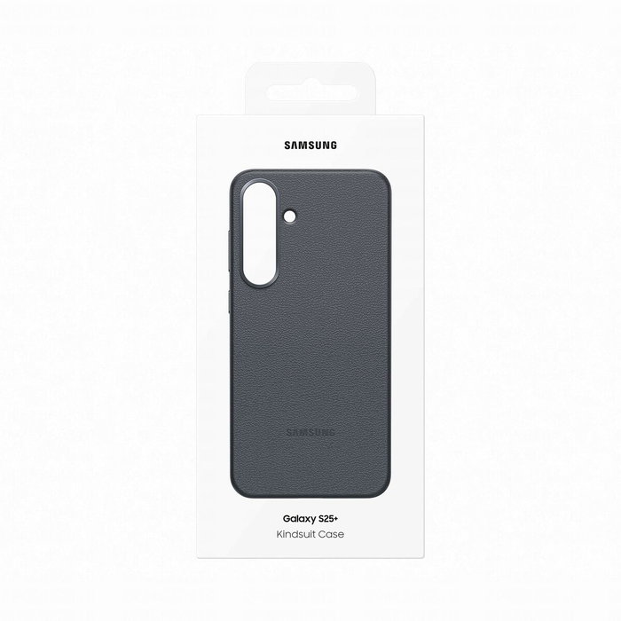 Samsung Kindsuit Coque en Cuir d'Origine pour Samsung Galaxy S25 Plus - Noir