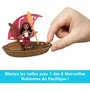 Disney Princess Figurine Vaiana Pirogue avec 3 Surprises Mini Poupée, Voile et Rame Jouet Mattel JBT68 pour Enfants 3 à 10 Ans
