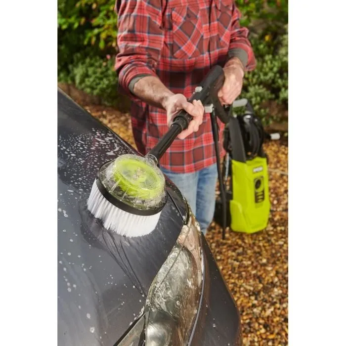 Ryobi Nettoyeur haute pression électrique RY150PWA 2000 W 150 bars 450 L/h, flexible 8 m, réservoir 0,9 L, avec lances Vario et Turbo et brosse