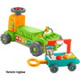 Fisher-Price Correpasillos Tracteur 4 en 1 Laugh & Learn My Farm Hrg12 avec Remorque Activités et Multilingue (Anglais, Français, Allemand) 9 mois+