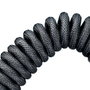 Phoenix technologies Kioru Cable Aviador En Espiral USB Type C pour clavier mécanique, spirale aviateur, connecteurs métalliques, 26 AWG