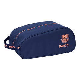 Range-Chaussures de Voyage F.C. Barcelona Blue marine 34 x 15 x 18 cm