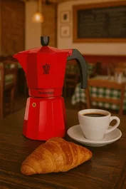 Pezzetti Italexpress Cafetière Italienne Aluminium Rouge 6 tasses