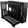 Corsair 2500X - Boîtier PC Micro ATX à Double Chambre, Panneaux Avant en Verre Trempé, Noir