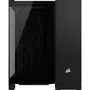 Corsair 2500X - Boîtier PC Micro ATX à Double Chambre, Panneaux Avant en Verre Trempé, Noir