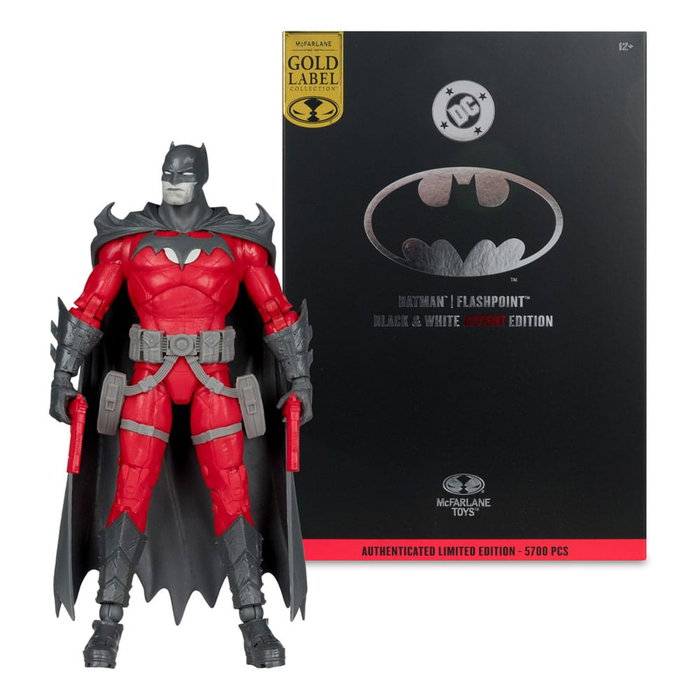 McFarlane Toys DC Multiverse figurine Batman (Flashpoint) (Black & White Accent Edition) (Gold Label) McFarlane Toys DC Multiverse figurine Batman (Flashpoint) (Black & White Accent Edition) (Gold Label)