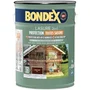 Bondex Lasure 2 en 1 Protection Extérieure Bois Chêne Moyen Satin - Protection Toutes Saisons 12 ans - Haute Résistance aux Intempéries - Rendement 13 m²/L - 5 Litres