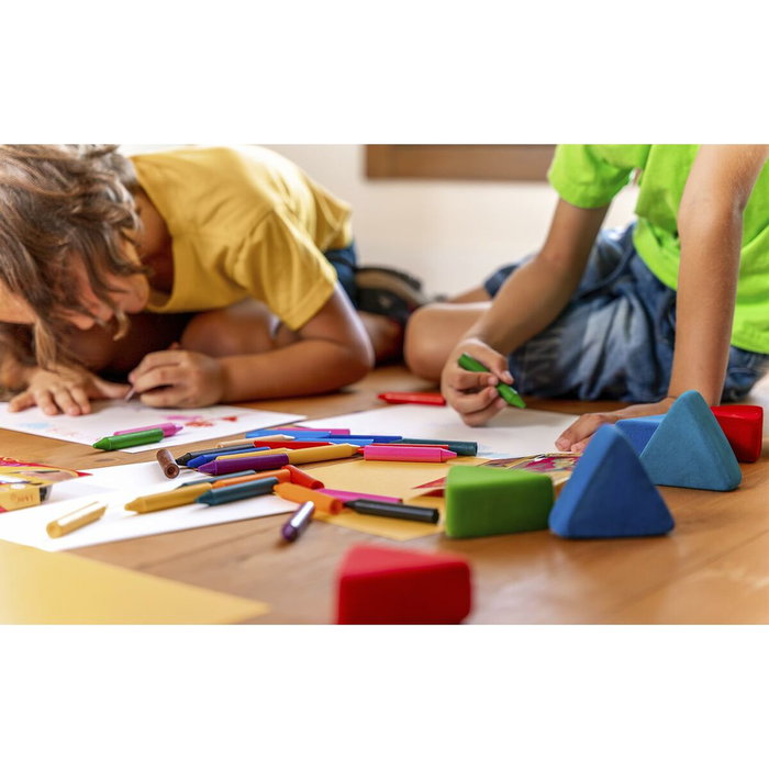 Crayons gras de couleur Jovi 989 Jaune 25 Pièces