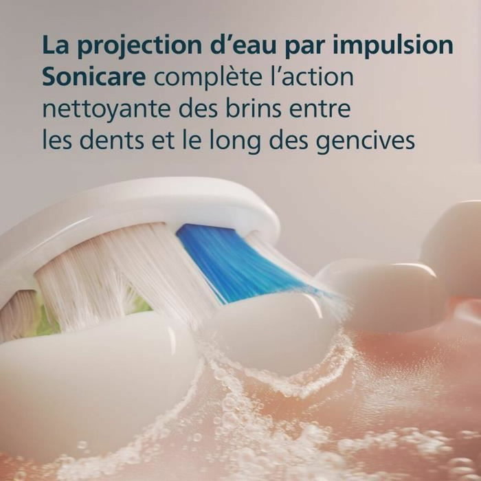Philips Sonicare HX6066/87 W2 Optimal White Lot de 6 têtes de brosse Philips Sonicare HX6066/87 W2 Optimal White Lot de 6 têtes de brosse
