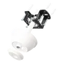 Ventilateur DC Blanc 59W 4 Pales 107cm 6980lm avec Télécommande, Minuterie, Mode Été/Hiver