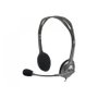 Logitech H111 Casque Stéréo avec Microphone Réduction de Bruit, Noir et Gris, Jack 3,5 mm