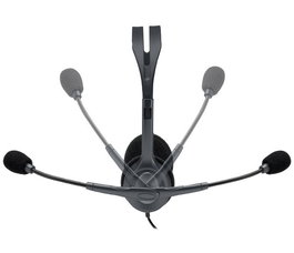 Logitech Casque avec Microphone Anti-Parasite et Son Stéréo - Compatible PC, Smartphone, Tablette via Prise Jack 3.5 mm