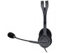 Logitech Casque avec Microphone Anti-Parasite et Son Stéréo - Compatible PC, Smartphone, Tablette via Prise Jack 3.5 mm