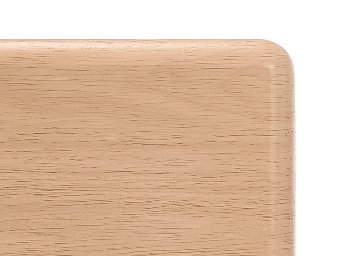 Giftdecor Table Pliable Naturelle Pieds Noirs 48 x 38 x 66 cm Bois MDF Métal (Set de 6)