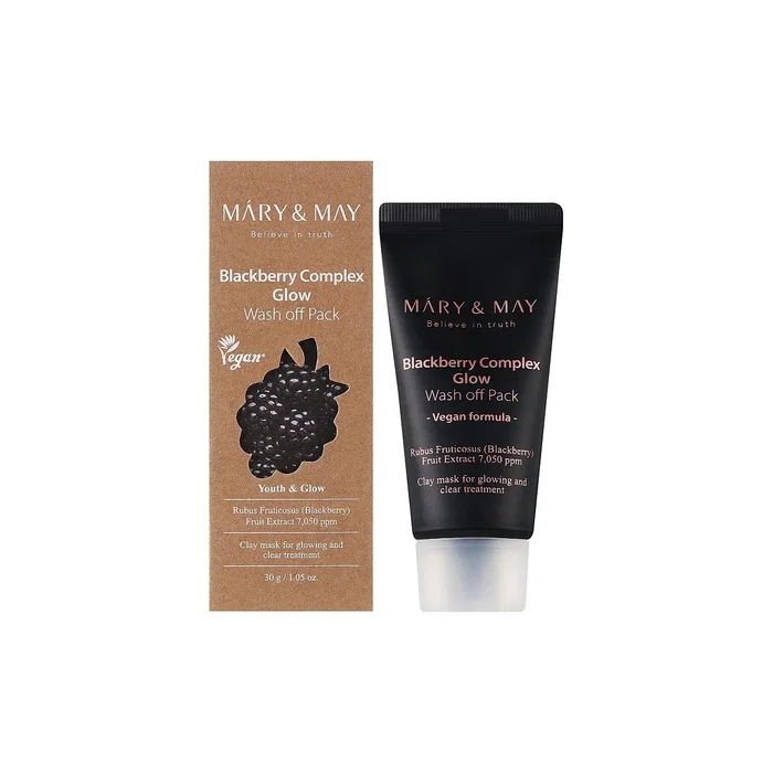 Mary and May Blackberry Complex Glow Masque d'argile, 30 g Mary and May Blackberry Complex Glow Masque d'argile, 30 g