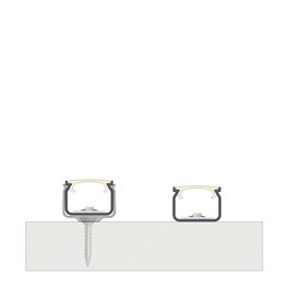 KIMERA Profilé en aluminium anodisé argent KIMERA-HOM avec diffuseur opale, capuchons et clips de fixation 2,02 m