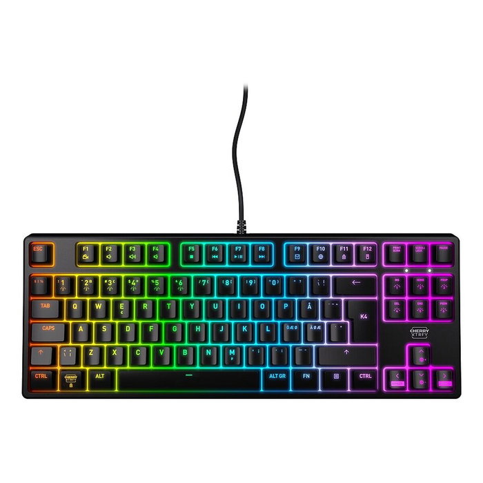Clavier Cherry CX-K4V2-RGB-TKL-R-ES Noir Espagnol QWERTY Clavier Cherry CX-K4V2-RGB-TKL-R-ES Noir Espagnol QWERTY