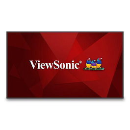 ViewSonic CDE7530 - Moniteur professionnel 75" UHD 4K, 450 cd/m², écran anti-reflet 25%, USB-C 65W, compatible 24/7, pour visioconférence et présentation