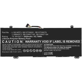 CoreParts Batterie pour Lenovo 43,78Wh 15,36V 2850mAh Noir