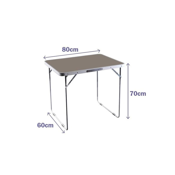Marbueno Table Pliante Marron 80x60x70 cm Marbueno Table Pliante Marron 80x60x70 cm
