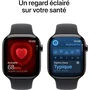 Apple Watch Series 11 GPS + Cellular 46mm Boîtier Slate Titanium, Bracelet Sport Band Noir S/M