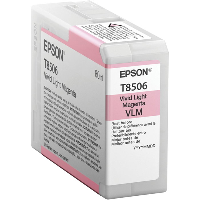 Epson Cartouche d'encre Vivid Light Magenta 80 ml pour SureColor SC-P800 Epson Cartouche d'encre Vivid Light Magenta 80 ml pour SureColor SC-P800