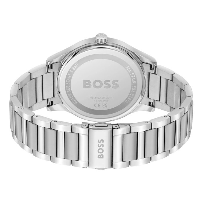 Boss 1513979 - Montre analogique pour homme en acier inoxydable gris