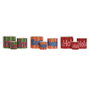 Home ESPRIT Cache-pot Multicouleur Céramique Urbaine (Lot de 3 pièces)