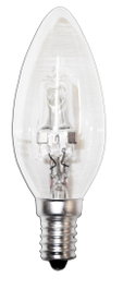 LUZ DLU LAMPARA HALOG.VELA CLARA ECO30 230V-28W E14 FLE6T020