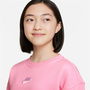 Sweat-shirt sans capuche fille Nike Sportswear Club Fleece Rose
