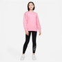 Sweat-shirt sans capuche fille Nike Sportswear Club Fleece Rose
