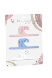 Muñecas Arias Set de 12 Cintres en Plastique - 4 Roses, 4 Bleus, 4 Blancs - Age Minimum 3 Ans