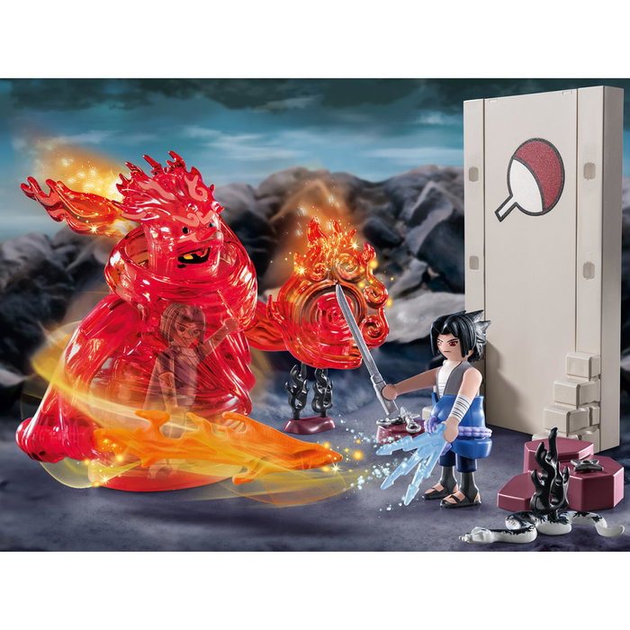 Playmobil - Naruto Shippuden - Set de jeu Sasuke vs. Itachi avec figurines Susano'o et serpente - Jouet de collection +5 ans