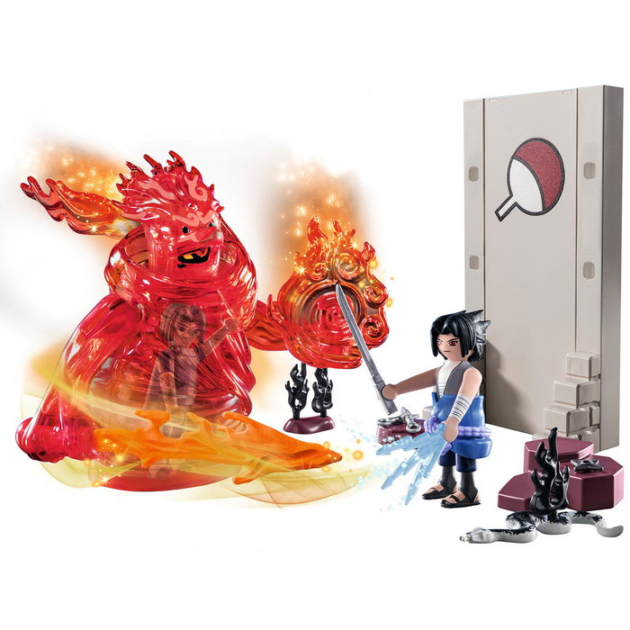 Playmobil - Naruto Shippuden - Set de jeu Sasuke vs. Itachi avec figurines Susano'o et serpente - Jouet de collection +5 ans