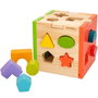 Woomax Cube d'activités en bois avec 14 pièces - Jouet d'éveil pour enfant à partir de 12 mois